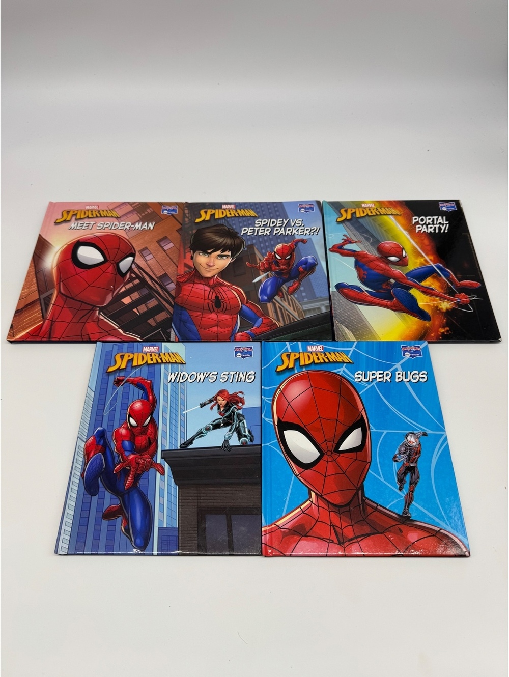 Marvel Spider-Man Me Reader Books Lot of 5 – PI Kids Interactive Hardcover